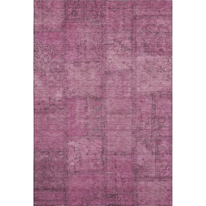 HomeRoots 9' X 12' Stylish Blush and Gray Patchwork Area Rug - Washable, Stain-Resistant, UV Protected Design 656135