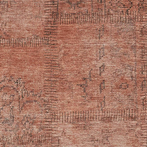 HomeRoots 8' X 10' Salmon & Gray Washable Area Rug - UV Protected, Stain-Resistant, Family-Friendly Design! 656170
