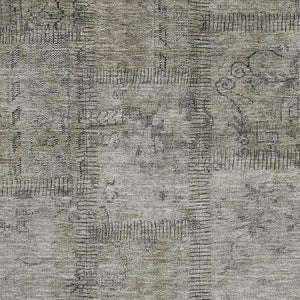 HomeRoots 9' X 12' Stylish Taupe and Gray Washable Area Rug with UV Protection – Perfect for Homes with Kids & Pets! 656183