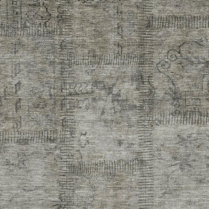 HomeRoots 10' X 14' Taupe & Gray Washable Area Rug - Durable, UV-Protected, Pet-Friendly Design for Any Space 656184