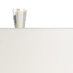 Wildwood Eldon Crystal Table Lamp — Sleek Clear-Cut 33" Ambient Accent Light For Bedside, Desk, Modern Rooms 65624