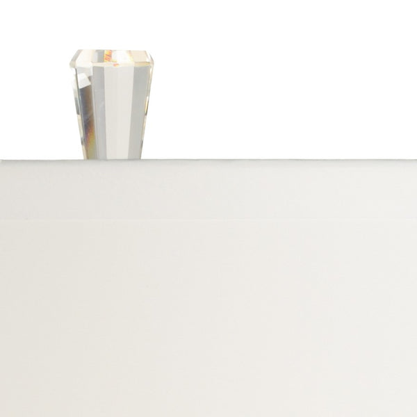 Wildwood Eldon Crystal Table Lamp — Sleek Clear-Cut 33" Ambient Accent Light For Bedside, Desk, Modern Rooms 65624