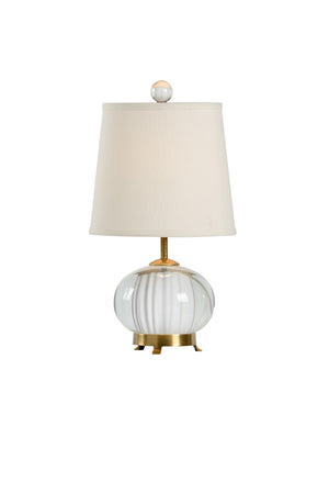 Wildwood Eathon Crystal Table Lamp With Brass Antique Patina — French-Wired, Elegant Bedside Accent Light 65626
