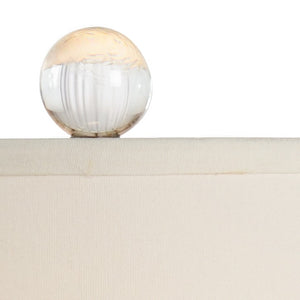 Wildwood Eathon Crystal Table Lamp With Brass Antique Patina — French-Wired, Elegant Bedside Accent Light 65626