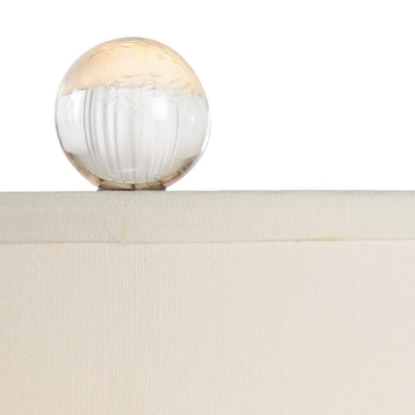 Wildwood Eathon Crystal Table Lamp With Brass Antique Patina — French-Wired, Elegant Bedside Accent Light 65626