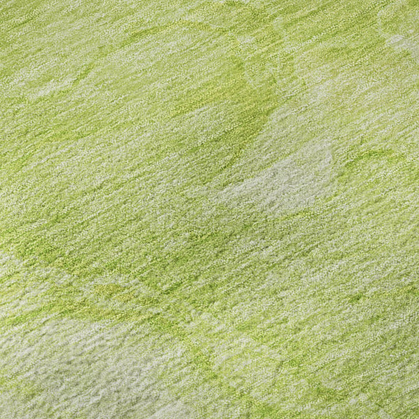 HomeRoots 8' X 10' Artichoke Green and Ivory Abstract Area Rug – Washable, UV Protected, Stylish & Durable! 656278