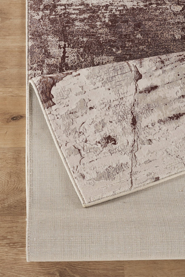 English Elm Artistic Taupe Intricate Pattern Low Pile Area Rug for Living Rooms and Hallways B186P428943