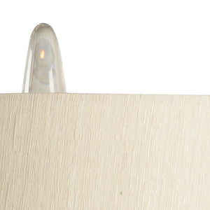 Wildwood Norah Handcrafted Twisted Art Glass Table Lamp With Cream Raw Silk Shade, Slim 29.5" Ambient Light 65631