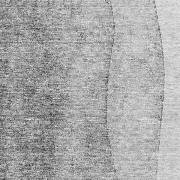 HomeRoots 8' X 10' Gray and Silver Ombre Washable Area Rug - Durable, Stylish, UV-Protected for Busy Homes 656350