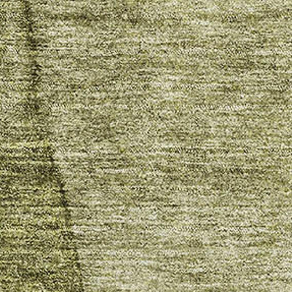 HomeRoots 5' Olive Green to Ivory Ombre Washable Area Rug - UV Protected, Stain Resistant, Modern Style! 656354