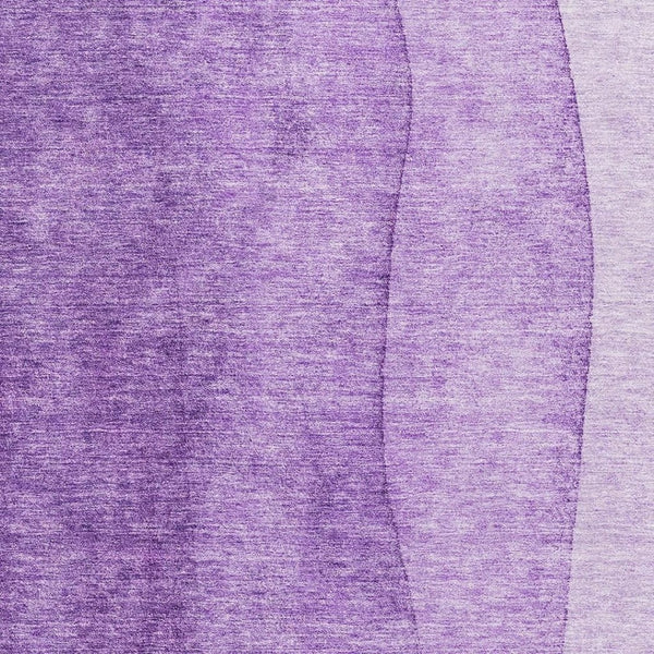 HomeRoots 8' X 10' Ombre Purple & Ivory Washable Area Rug - Stain Resistant, UV Protected, Non-Slip Design 656368