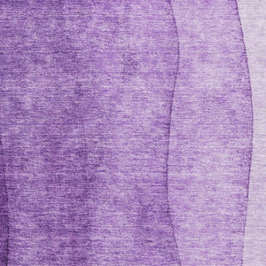 HomeRoots 10' X 14' Purple & Ivory Ombre Area Rug - Washable, UV-Protected, Stylish & Durable for Homes 656370