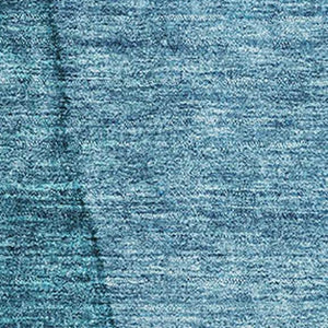 HomeRoots 9' X 12' Teal to Ivory Ombre Washable Area Rug with UV Protection – Stylish, Durable, Pet-Friendly Design 656375