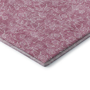 HomeRoots 8' X 10' Blush and Ivory Floral Area Rug – Durable, Stain-Resistant, UV Protected for Everyday Elegance 656398