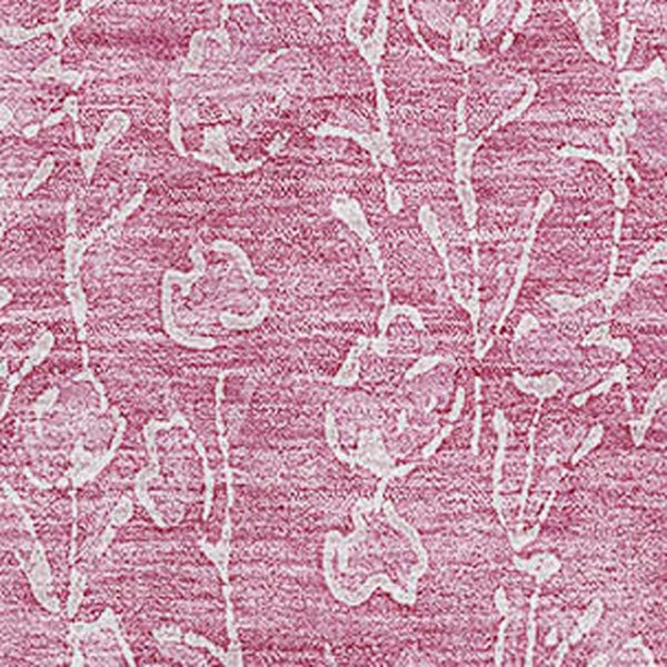 HomeRoots 9' X 12' Blush and Ivory Floral Area Rug – Washable, UV-Protected, Perfect for Busy Homes! 656399