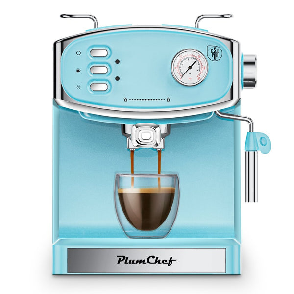 English Elm Plum Semi-automatic Espresso Machine with Steam Wand and 20-bar Pump for Home W1002P414509