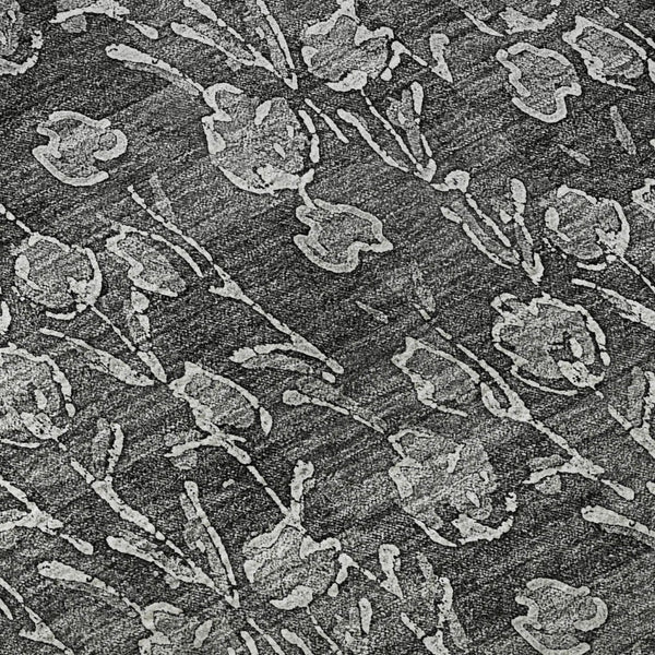 HomeRoots 10' X 14' Gray Floral Area Rug - Washable, UV-Protected, Durable, and Perfect for High-Traffic Spaces! 656442