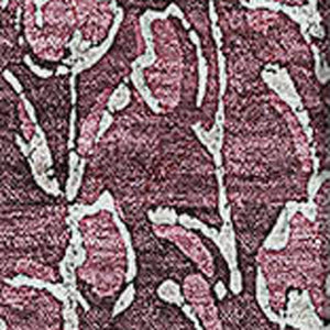 HomeRoots 10' X 14' Merlot Floral Washable Area Rug - Durable, Stain-Resistant, UV Protected for Busy Homes 656448