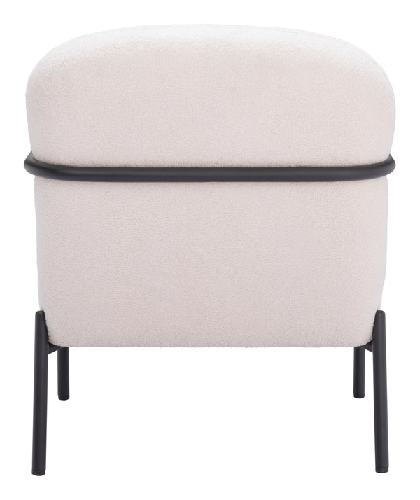 Chicago Accent Chair Ivory 109518 Zuo Modern