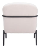 Chicago Accent Chair Ivory 109518 Zuo Modern