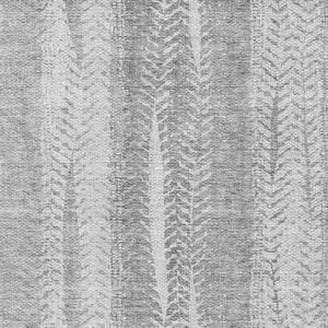 HomeRoots 8' X 10' Stylish Silver and Gray Striped Washable Area Rug with UV Protection – Perfect for Any Space! 656541