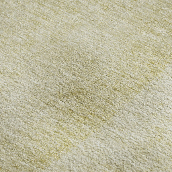 HomeRoots 5' X 8' Gold and Beige Abstract Area Rug - Washable, Stain Resistant, UV Protected for Busy Homes 656569
