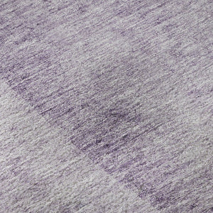 HomeRoots 8' X 10' Modern Abstract Washable Area Rug in Purple, Gray, Ivory - Stain & UV Resistant Design 656577