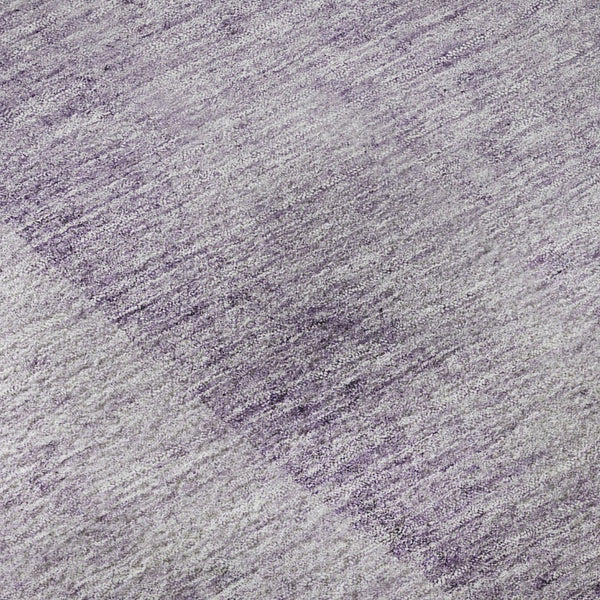 HomeRoots 10' X 14' Abstract Purple Gray Ivory Washable Area Rug with UV Protection - Stylish & Durable Design 656579