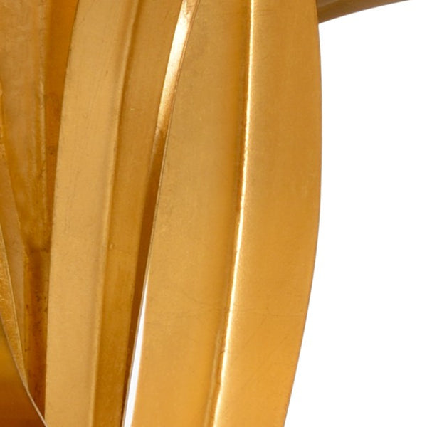 Wildwood Lilith Sculptural Table Lamp In Antique Gold Leaf With Black Marble Base — 1960S Vintage-Inspired Accent 65658