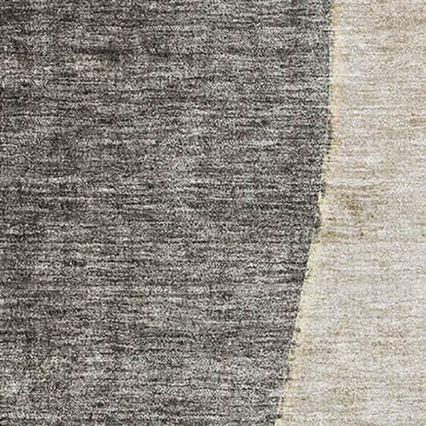 HomeRoots 5' X 8' Modern Abstract Washable Area Rug in Taupe Beige & Gray - UV Protected, Stain Resistant & Easy Care 656587