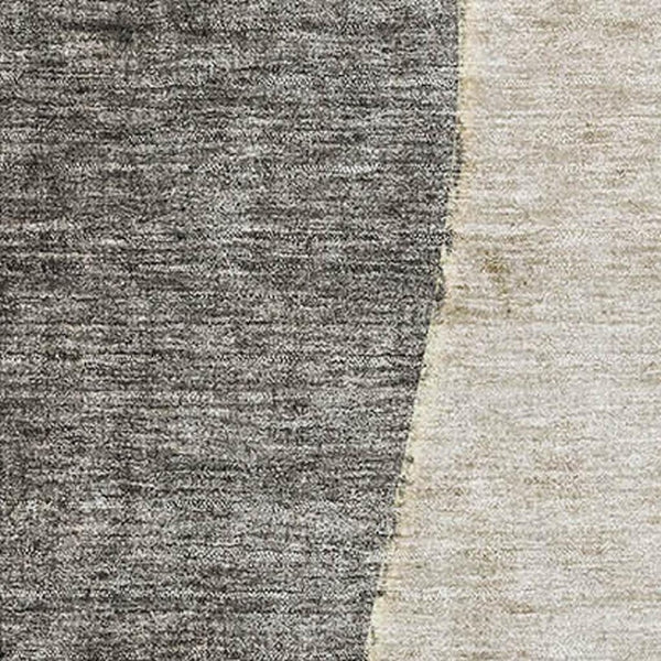 HomeRoots 8' X 10' Modern Abstract Washable Area Rug in Taupe & Gray – Durable, UV-Protected, Easy Care! 656589