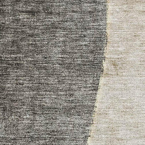 HomeRoots 9' X 12' Stylish Taupe Beige & Gray Abstract Washable Area Rug with UV Protection for Modern Spaces 656590
