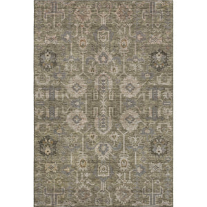 HomeRoots 10' X 14' Brown Gray Beige Washable Oriental Rug - UV Protected, Stain-Resistant & Durable Design 656609