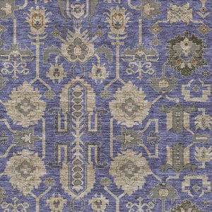 HomeRoots 8' X 10' Stylish Purple Beige Charcoal Washable Area Rug - Durable, UV-Resistant, Perfect for Families 656673