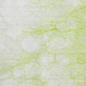 HomeRoots 9' X 12' Artichoke Green Abstract Washable Area Rug with UV Protection - Perfect for Busy Homes! 656740