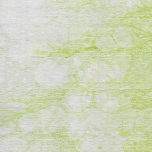 HomeRoots 10' X 14' Artichoke Green Abstract Washable Area Rug - Stain Resistant with UV Protection & Style! 656741