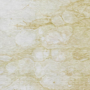 HomeRoots 5' X 8' Beige and Ivory Abstract Area Rug – Washable, Stain Resistant with UV Protection for Homes 656749