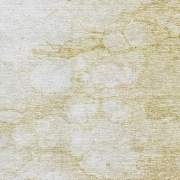 HomeRoots 5' X 8' Beige and Ivory Abstract Area Rug – Washable, Stain Resistant with UV Protection for Homes 656749