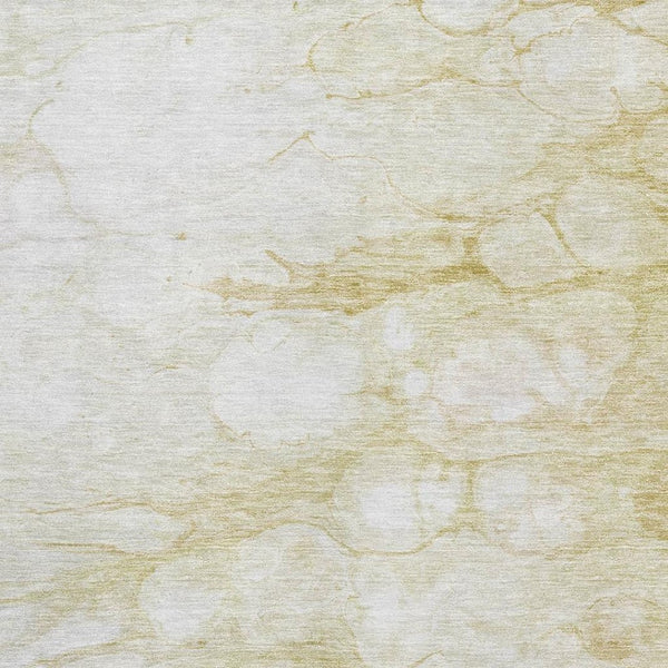 HomeRoots 8' X 10' Beige and Ivory Abstract Area Rug - Durable, Washable, UV Protected for Stylish Homes 656751