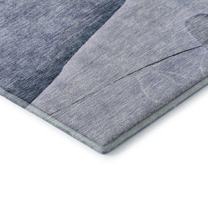 HomeRoots 10' Blue and Ivory Floral Area Rug – Washable, UV Protected, Stain Resistant for High-Traffic Spaces 656795