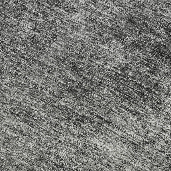 HomeRoots 10' X 14' Modern Gray Silver Gold Abstract Area Rug - Washable, UV Protected, Stain Resistant Design 656807