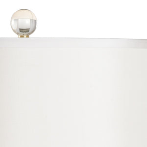 Wildwood Hadid Crystal Table Lamp With Geometric Facets & Antique Brass Mounting For Warm Ambient Light 65681