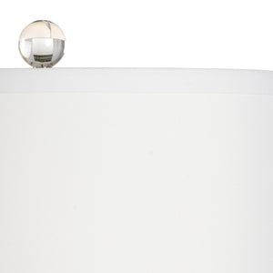 Wildwood Regency Stacked Crystal Table Lamp With Polished Nickel Accents, 32.5" H Sculptural Ambient Light 65682