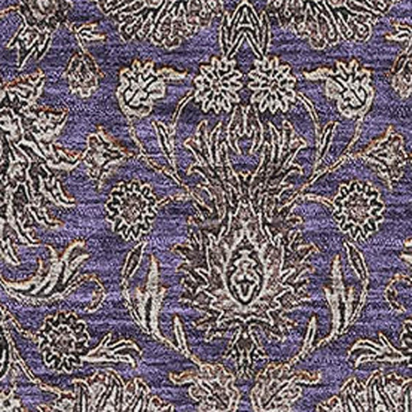HomeRoots 5' X 8' Floral Area Rug in Purple & Beige – Washable, UV Protected, Stain Resistant for Busy Homes 656851