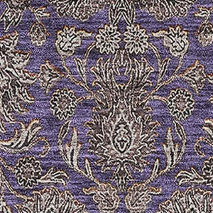 HomeRoots 9' X 12' Floral Area Rug in Purple & Beige - Washable, UV Resistant, Durable for Kids & Pets 656854