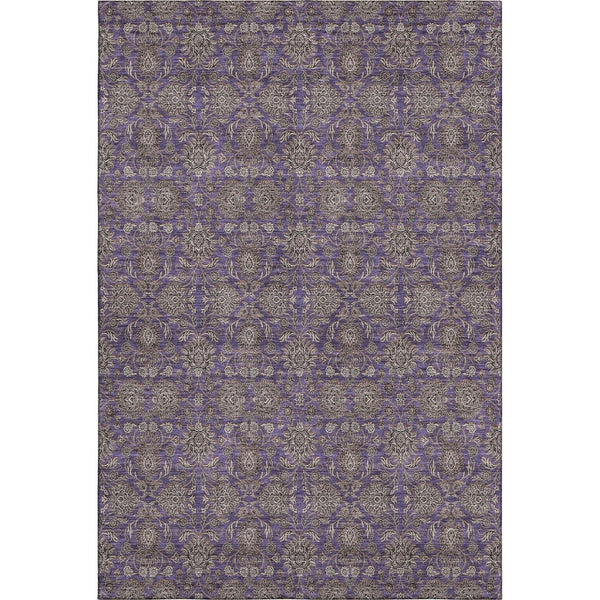 HomeRoots 10' X 14' Purple Floral Area Rug – Washable, UV Protected & Stain Resistant for Family Spaces 656855