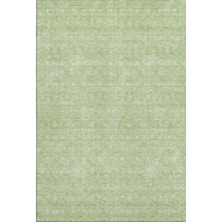 HomeRoots 9 X 12 Floral Polyester Area Rug Washable Uv Protected for Living Dining Rooms 656866