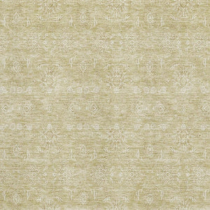 HomeRoots 10' X 14' Beige Floral Area Rug - Washable, UV Protected, & Stain Resistant for Family Living Spaces 656879