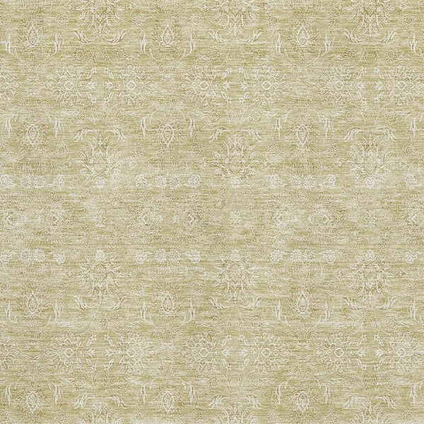 HomeRoots 10' X 14' Beige Floral Area Rug - Washable, UV Protected, & Stain Resistant for Family Living Spaces 656879