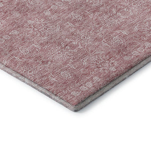 HomeRoots 5' X 8' Blush and Ivory Floral Area Rug - Washable, Stain-Resistant, UV Protected for Family Spaces 656881